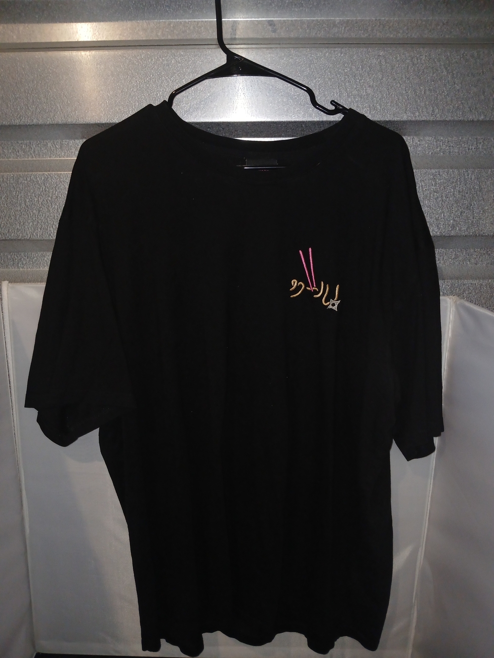 Cool Shirts Death Noodle Ramen Japanese Graphic T-Shirt Black Pink Size XL